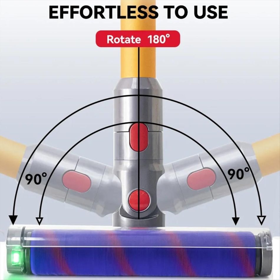 Green Light Floor Brush for Dyson V7-v11 Vacuums - Image 5
