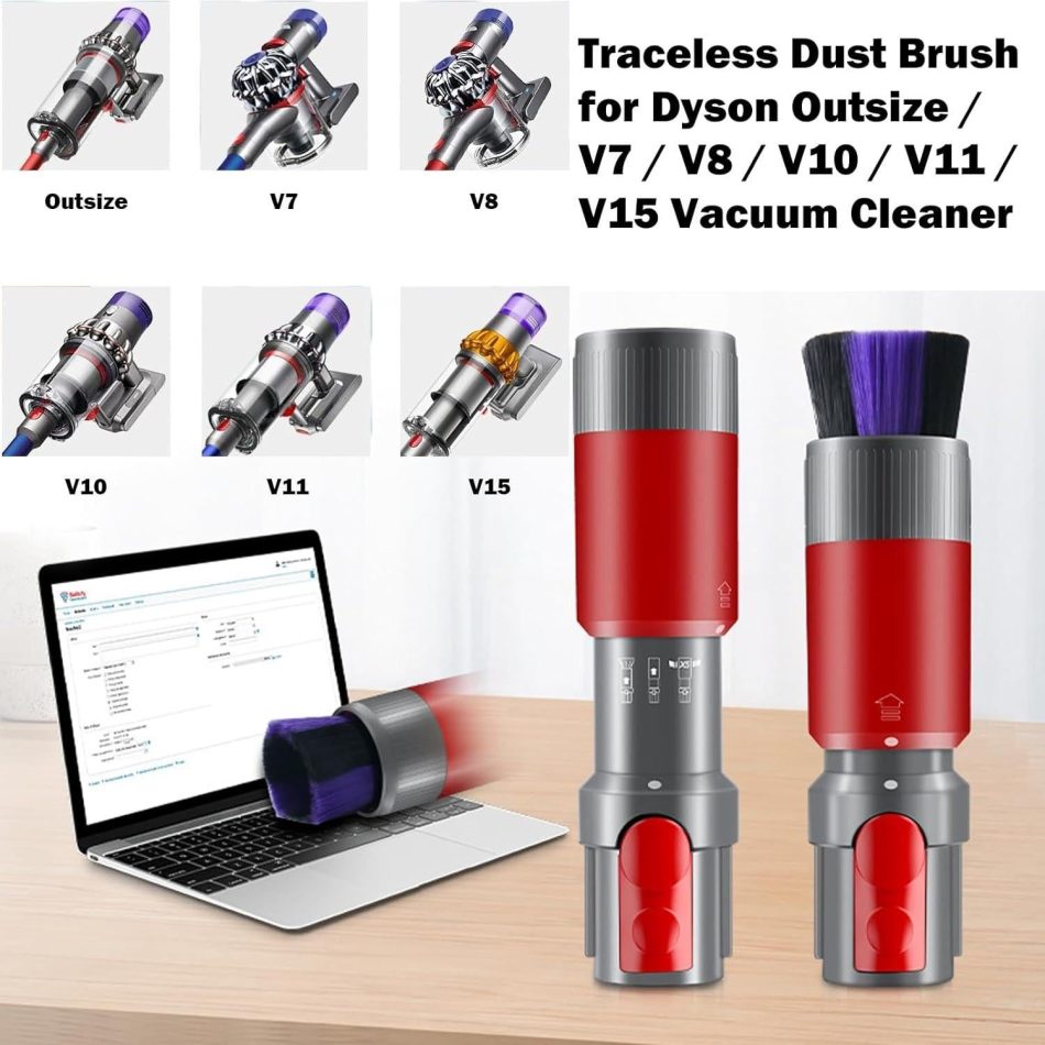 Soft Bristle Dusting Brush for Dyson Vacs V7-v15 - Image 5