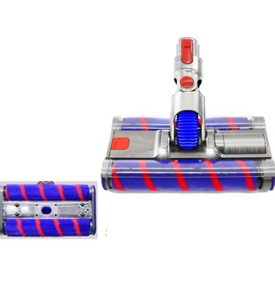 Double Roller Soft Velvet Floor Brush with Led for Dyson Vacs