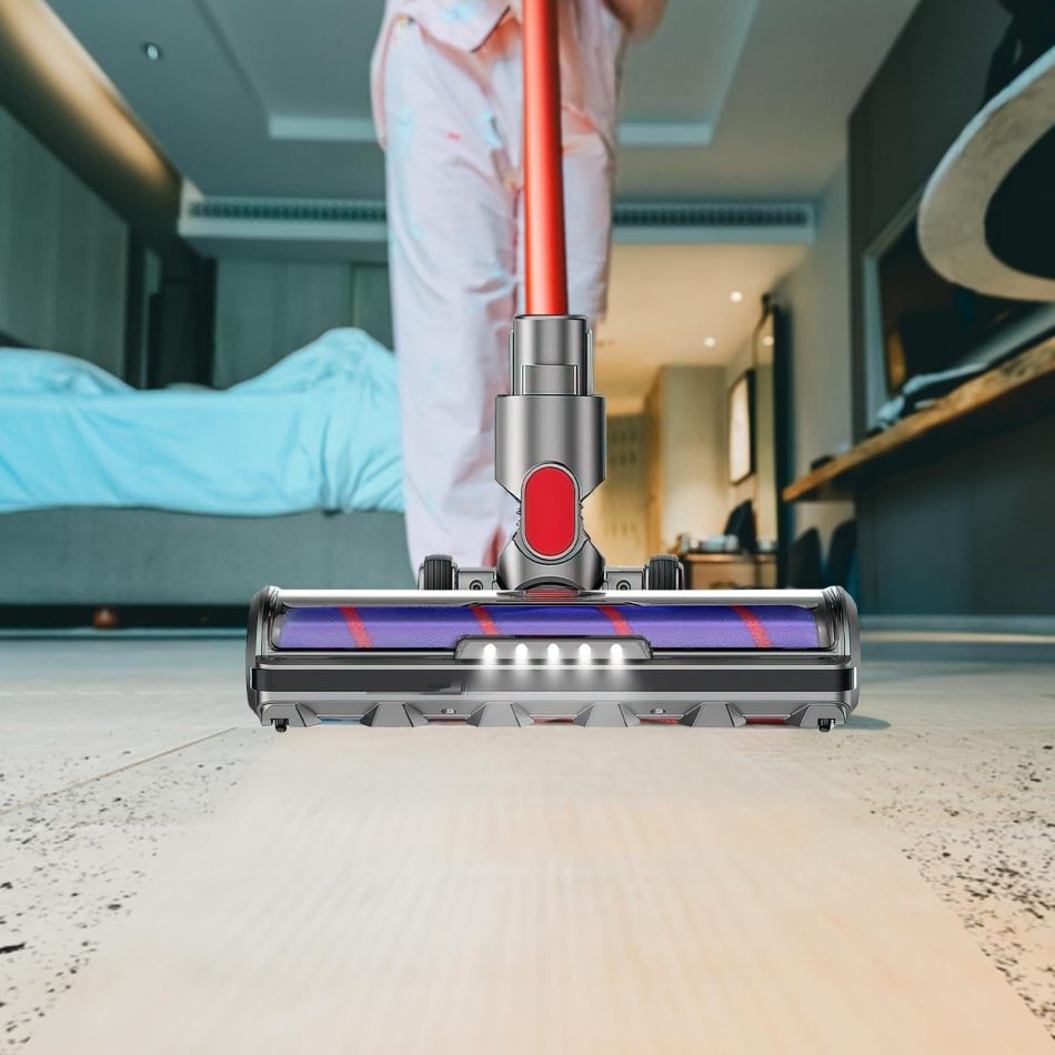 Soft Bristle Roller Brush with Light for Dyson Vacuum Cleaners - Image 3