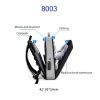 Hard Shell Backpack Alloy Frame Anti-theft Computer Bag for Men Blue - Image 4