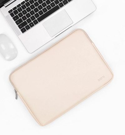 Apricot Pu Leather Laptop Bag - 11 / 12 Inch