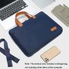 Ultra-thin 15.6-16.1 Macbook Hand Computer Bag with Mouse Pad - Dark Blue & Black - Image 7