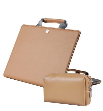 15.4 Inch Laptop Bag & Power Bag - Protective Tote For Macbook Pro In Khaki