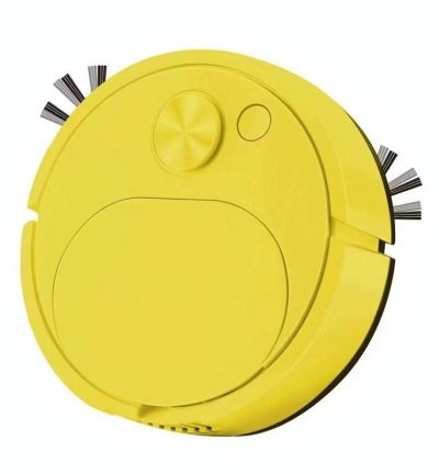 Smart Usb Charging Robot Vacuum for Family Cleaning - Yellow