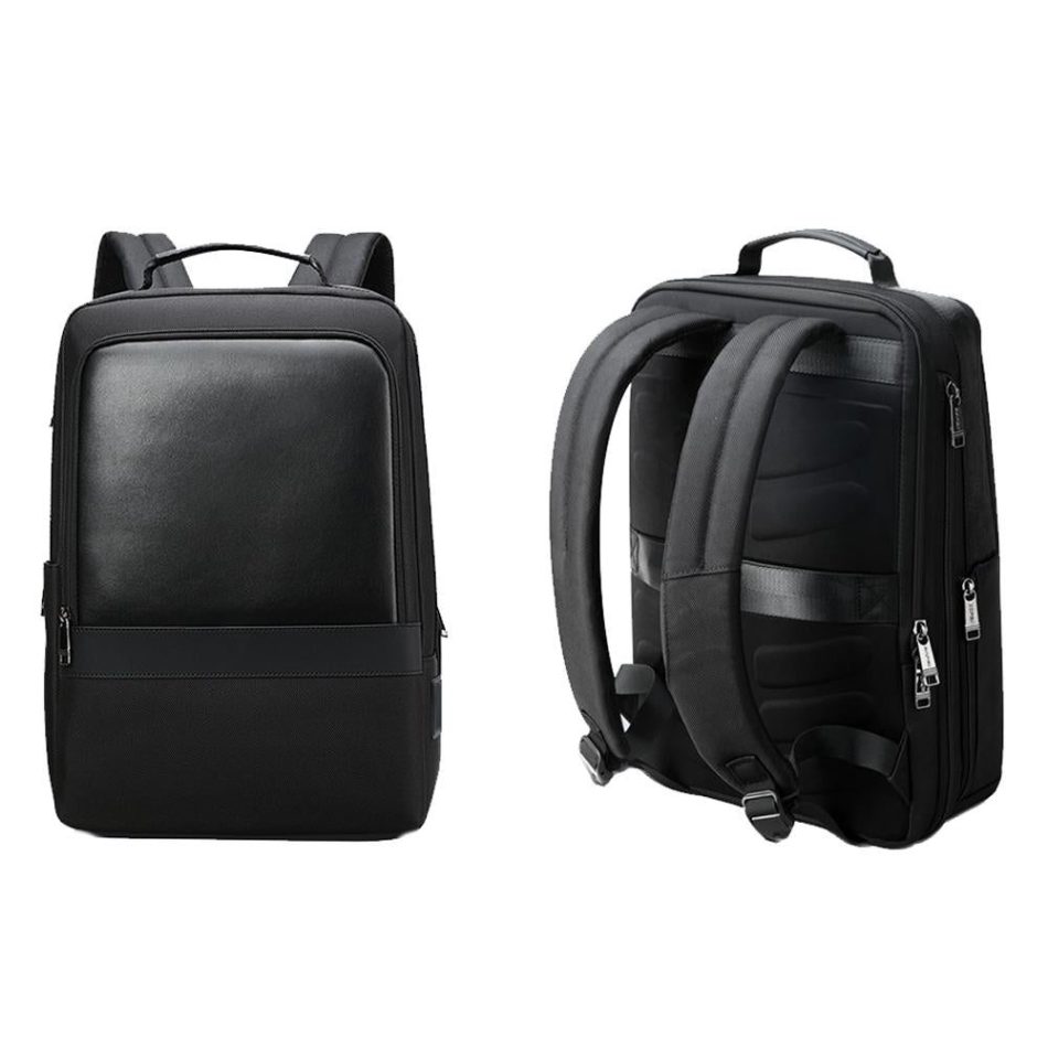 Large Capacity Business Laptop Backpack with Usb & Type-c Port - Black - Image 3