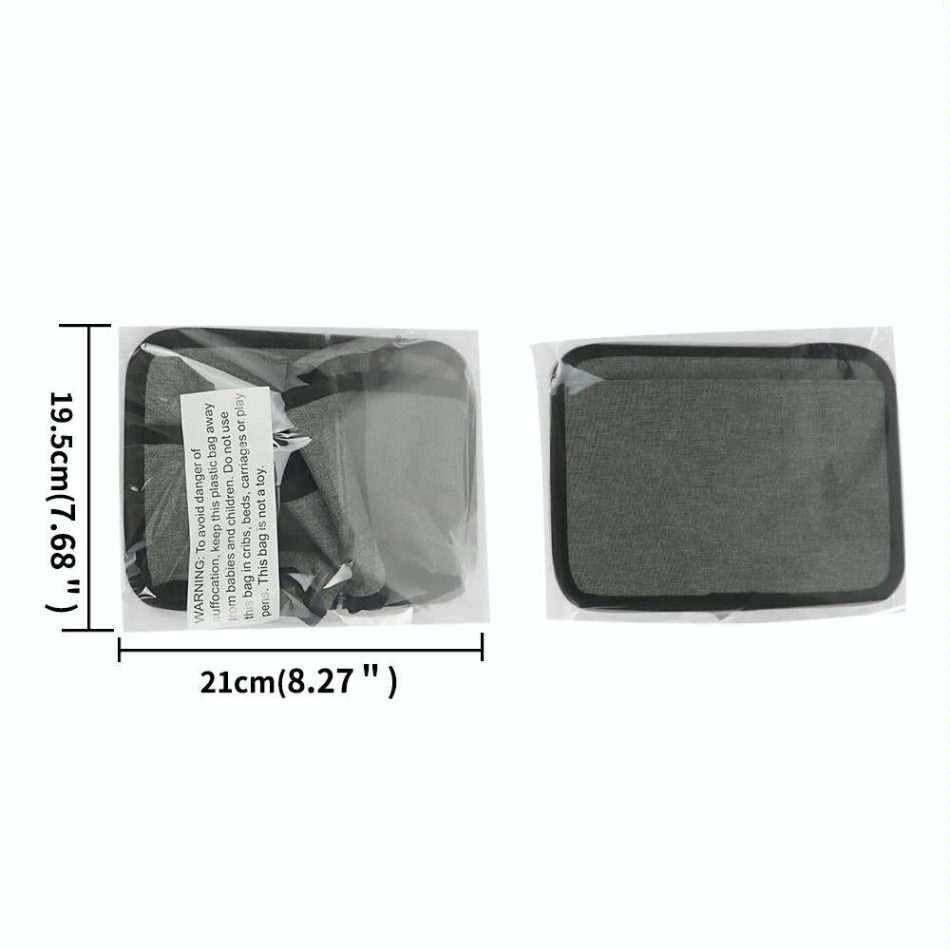 Portable Luggage Bag with Cup Holder - Gray - Image 4