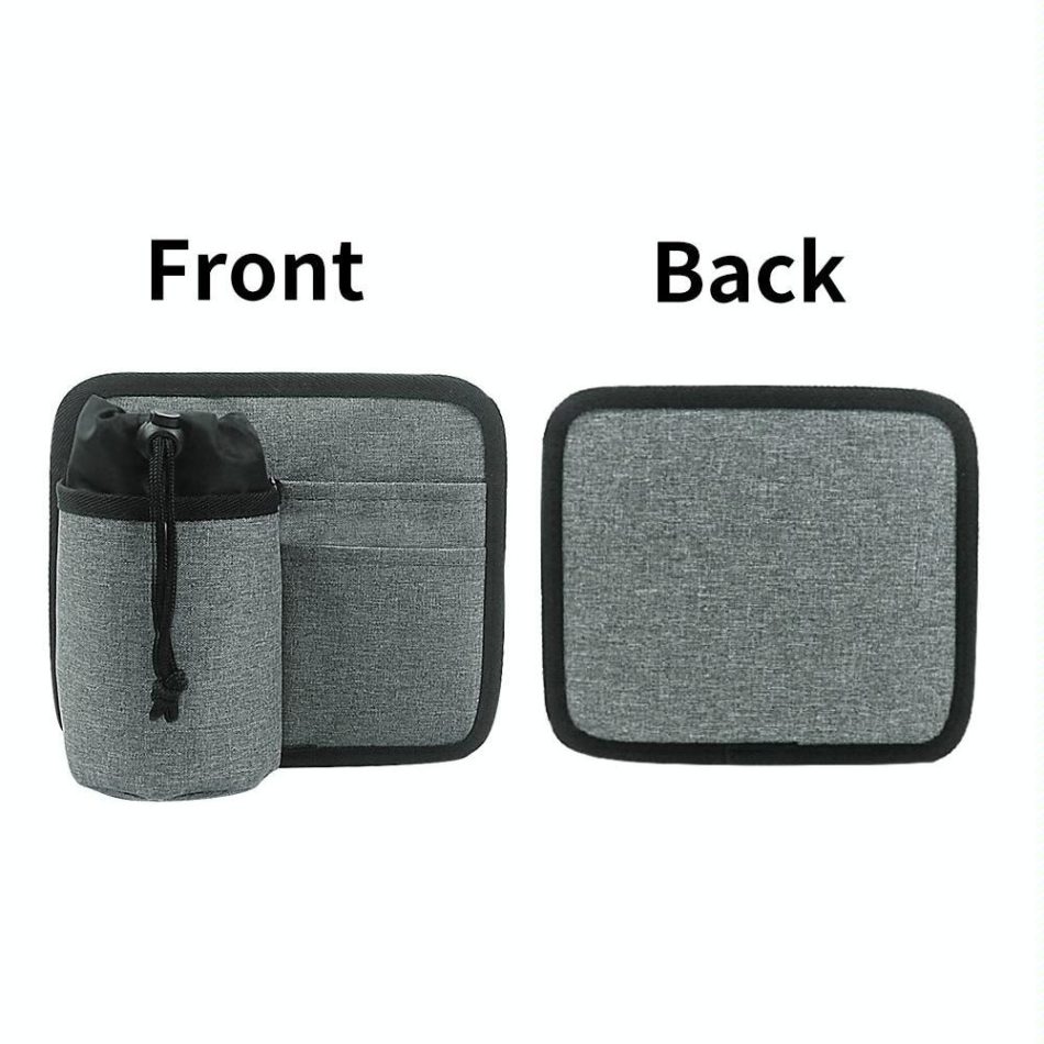 Portable Luggage Bag with Cup Holder - Gray - Image 5