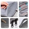 Grey Sheepskin Leather Bag for 9.7-11 Inch Laptops - Portable and Stylish - Image 5