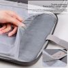 Grey Sheepskin Leather Bag for 9.7-11 Inch Laptops - Portable and Stylish - Image 7