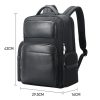 Large-capacity Business Laptop Backpack with Usb & Type-c Port - First-layer Cowhide Black - Image 5
