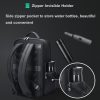 Large-capacity Business Laptop Backpack with Usb & Type-c Port - First-layer Cowhide Black - Image 9
