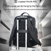 Large-capacity Business Laptop Backpack with Usb & Type-c Port - First-layer Cowhide Black - Image 10