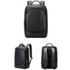 Large Business Laptop Backpack in First-layer Cowhide - Black - Image 3