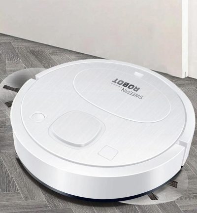 Smart Usb Charging Robot Vacuum Cleaner - Automatic Cleaning - White