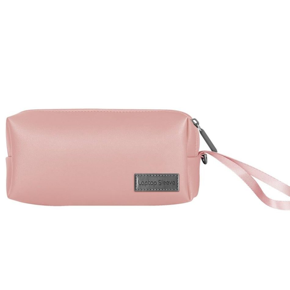 Waterproof Laptop Accessory Bag - Pu Leather - Black - Image 12