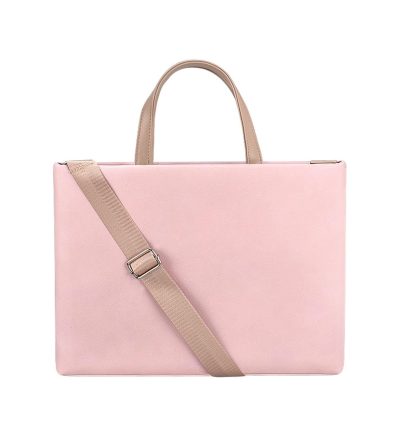 13.3 Inch Lightweight Laptop Bag with Detachable Strap - Pink