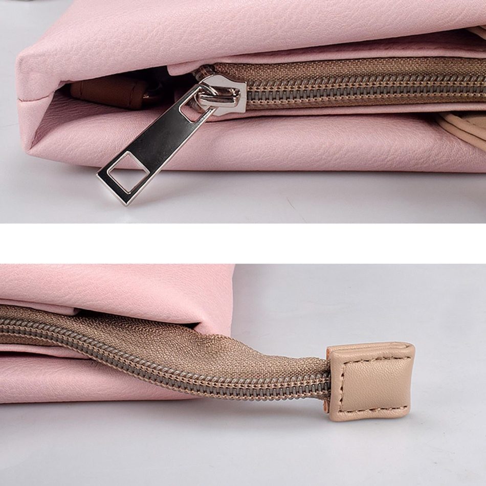 13.3 Inch Lightweight Laptop Bag with Detachable Strap - Pink - Image 5