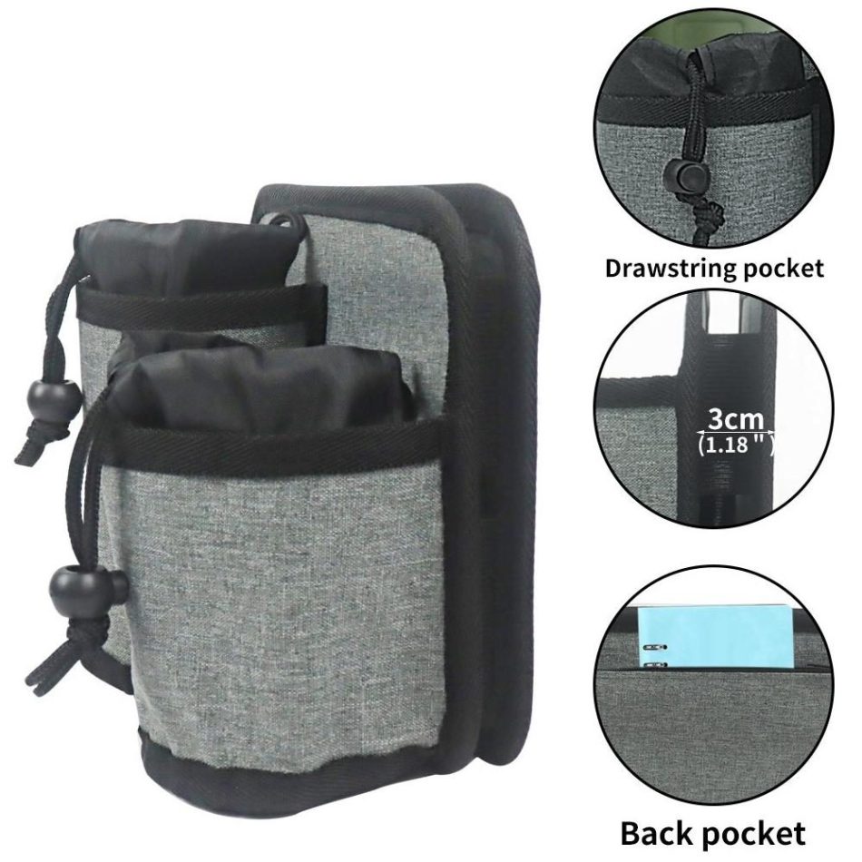 Travel Cup Holder for Luggage - Gray - Image 6