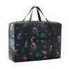 Waterproof Foldable Travel Bag - Compact & Durable - Navy Blue Geometry - Image 2