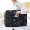 Waterproof Foldable Travel Bag - Compact & Durable - Navy Blue Geometry - Image 8
