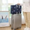 Waterproof Foldable Travel Bag - Compact & Durable - Navy Blue Geometry - Image 9