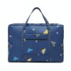 Waterproof Foldable Travel Bag - Compact & Durable - Navy Blue Geometry - Image 15