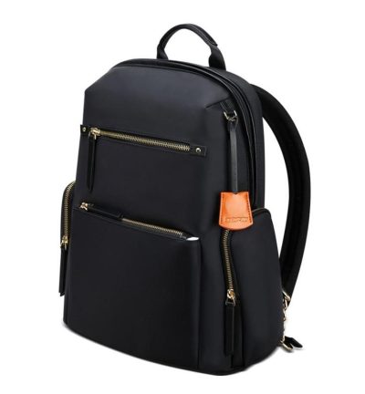 Black Anti-theft Laptop Backpack with Wear-resistant Design