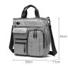 Multi Compartment Laptop Handbag Lightweight Large Capacity Messenger Bag - Blue - Image 4