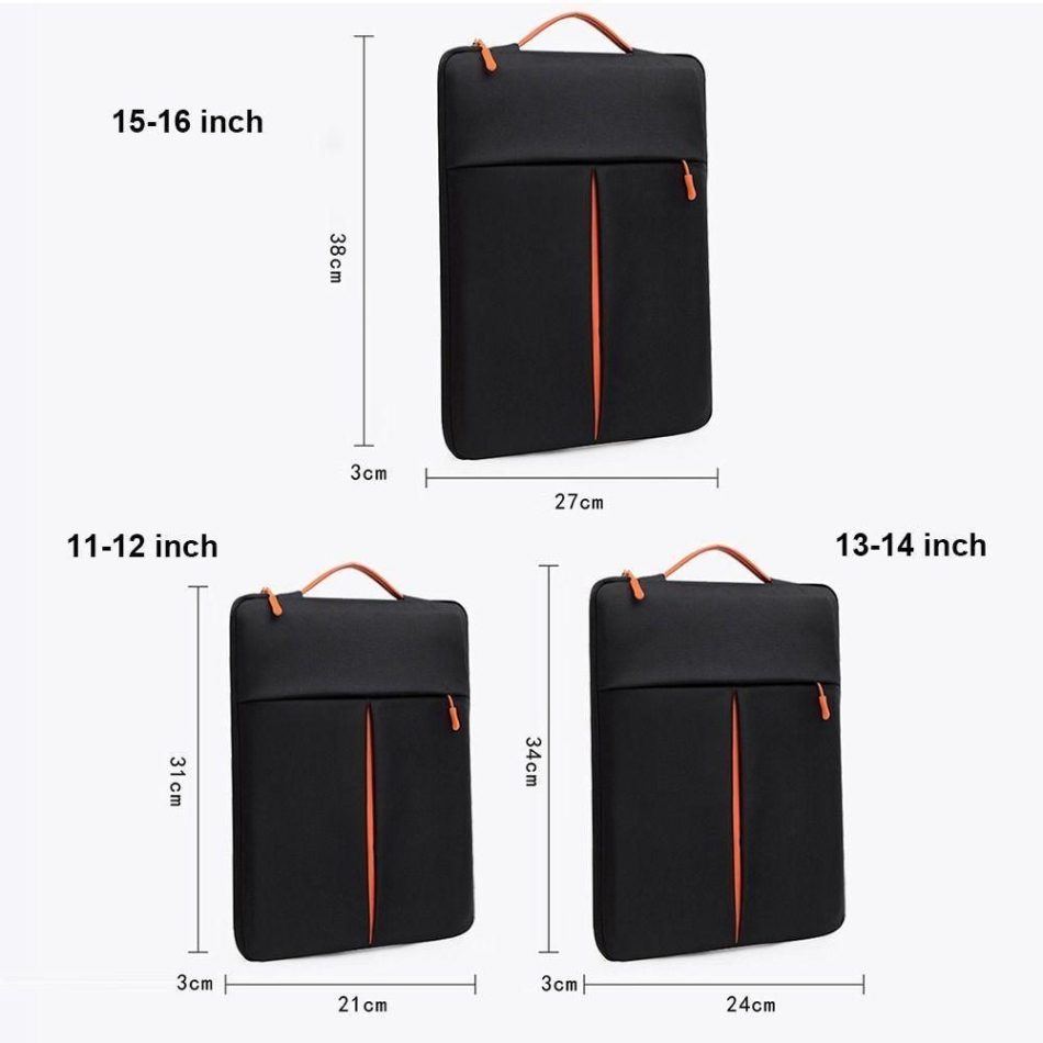 Travel Laptop Sleeve Bag - Portable Carry Case - Grey - 13-14 Inch - Image 9