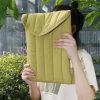 Lightweight Cotton Embroidery Inner Bag for Protection - Yellow Green - 12.9-13.3 Inch - Image 10