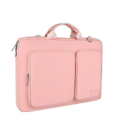 15.6 Inch Thickened Polyester Laptop Bag - Pink