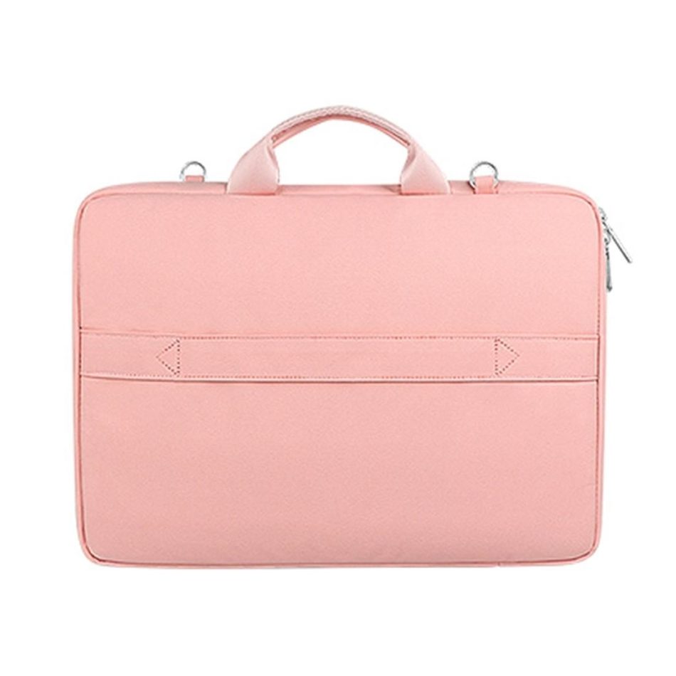 15.6 Inch Thickened Polyester Laptop Bag - Pink - Image 12