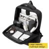 Multifunctional Laptop Backpack in Oxford Cloth - Cxs-605 - Black - Image 4
