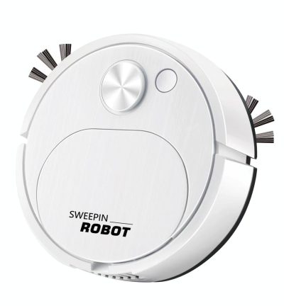 Smart Usb Charging Robot Vacuum for Family Cleaning - White