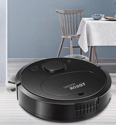 Smart Usb Charging Robot Vacuum Cleaner - Automatic Cleaning - Black