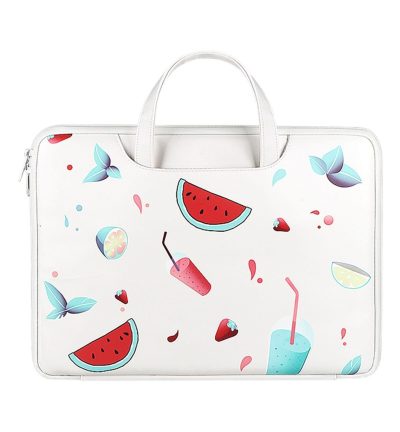 13.3 Inch Lightweight Printed Laptop Bag in Pu Material - Watermelon