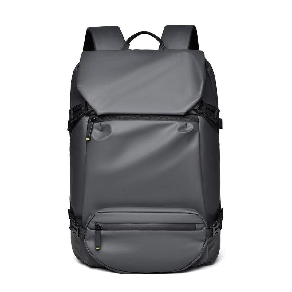 Travel Backpack for Men - Compact and Durable - Grey - Image 2