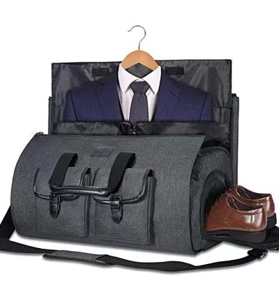 Compact Travel Suit Storage Bag - Foldable - Black