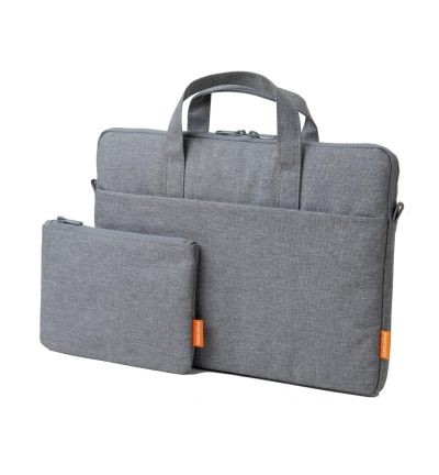 Light Gray A530 Series Portable Laptop Bag - 14-15.4 Inch with Small Bag & Removable Strap