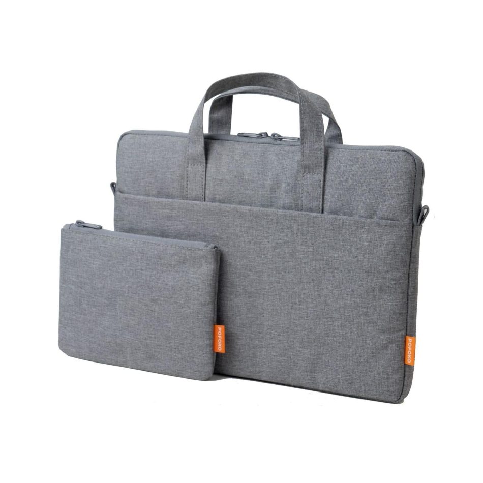 Light Gray A530 Series Portable Laptop Bag - 14-15.4 Inch with Small Bag & Removable Strap - Image 2