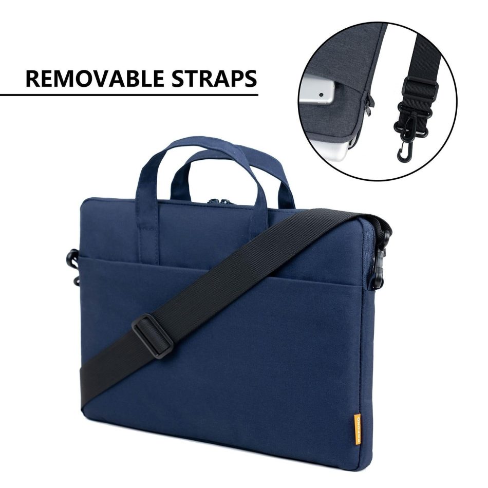 Light Gray A530 Series Portable Laptop Bag - 14-15.4 Inch with Small Bag & Removable Strap - Image 8