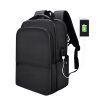 Waterproof Laptop Backpack with Usb Interface for 15 Laptops - Black - Image 2