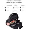 Waterproof Laptop Backpack with Usb Interface for 15 Laptops - Black - Image 5