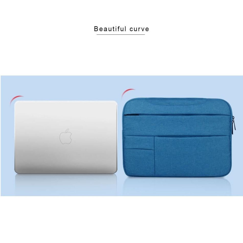14 Inch Laptop Tablet Bag With Multiple Pockets And Soft Handle - Black - Image 15