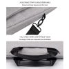 Waterproof Oxford Cloth Laptop Bag with Concealed Handle & Luggage Tie Rod - Black - Image 7