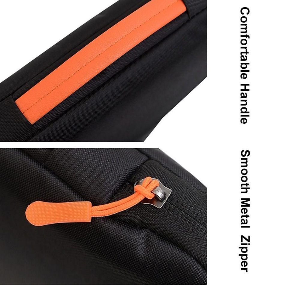 Travel Laptop Sleeve Bag - Portable Carry Case - Black - 15-16 Inch - Image 8