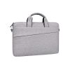 Portable 14.1 Laptop Tablet Bag With Dual Pockets And Soft Handle - Black - Image 2