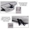 Portable 14.1 Laptop Tablet Bag With Dual Pockets And Soft Handle - Black - Image 7