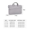 Portable 14.1 Laptop Tablet Bag With Dual Pockets And Soft Handle - Black - Image 8